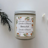 Lavender & Hibiscus soy candle
