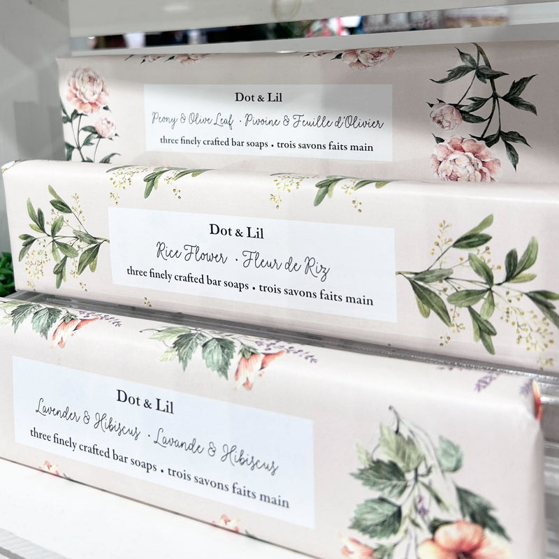 NEW - Rice Flower Soap Trio Gift Set