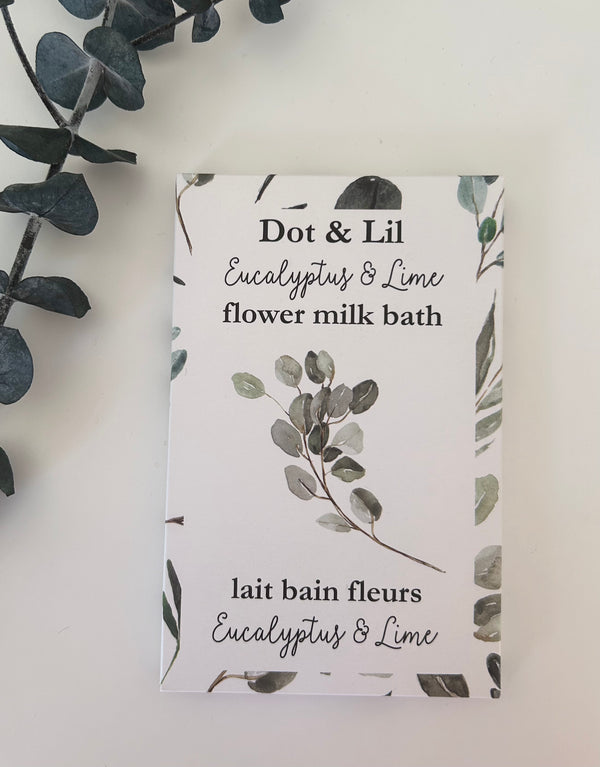 NEW - Eucalyptus & Lime bath milk sachet