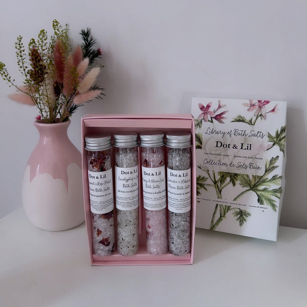 Library of bath salts gift set