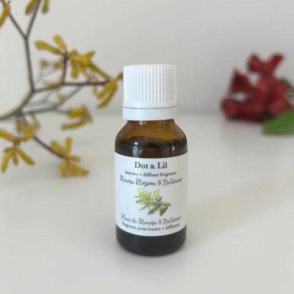 NOUVEAU - Fragrance pour lessive & diffuseur Fleur de Mimosa & nectarine