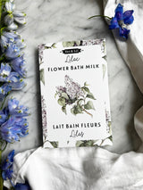Lilac flower bath milk sachet