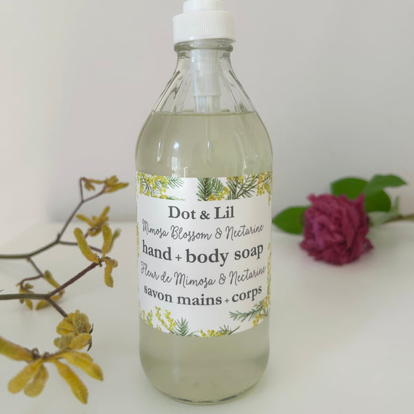 NOUVEAU - Savon liquide Fleur de Mimosa & Nectarine