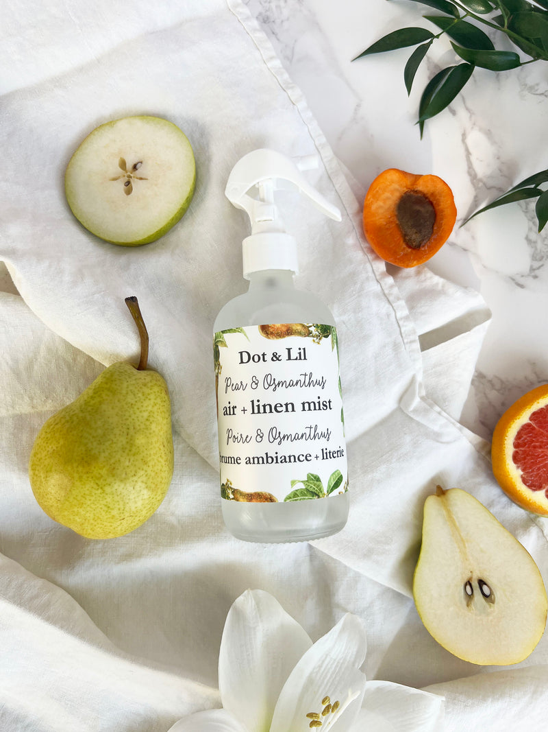 NEW Pear & Osmanthus linen + air mist