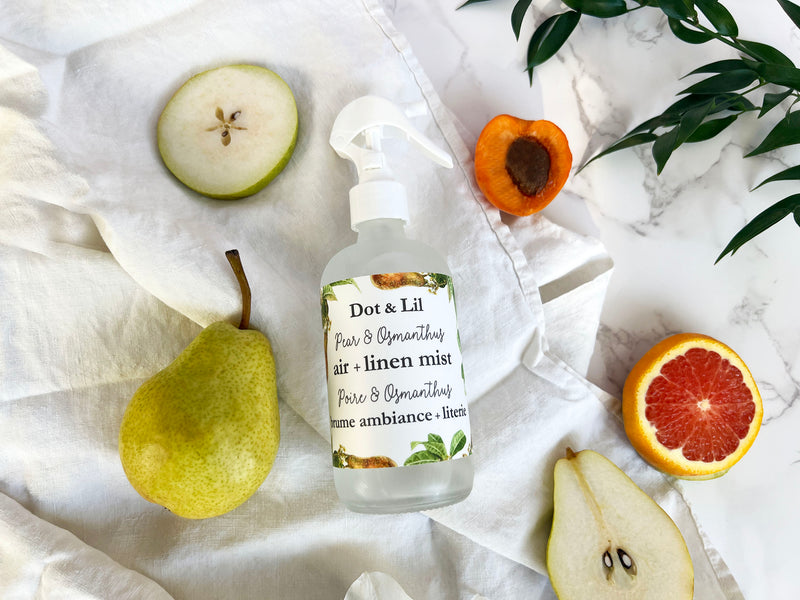 NEW Pear & Osmanthus linen + air mist