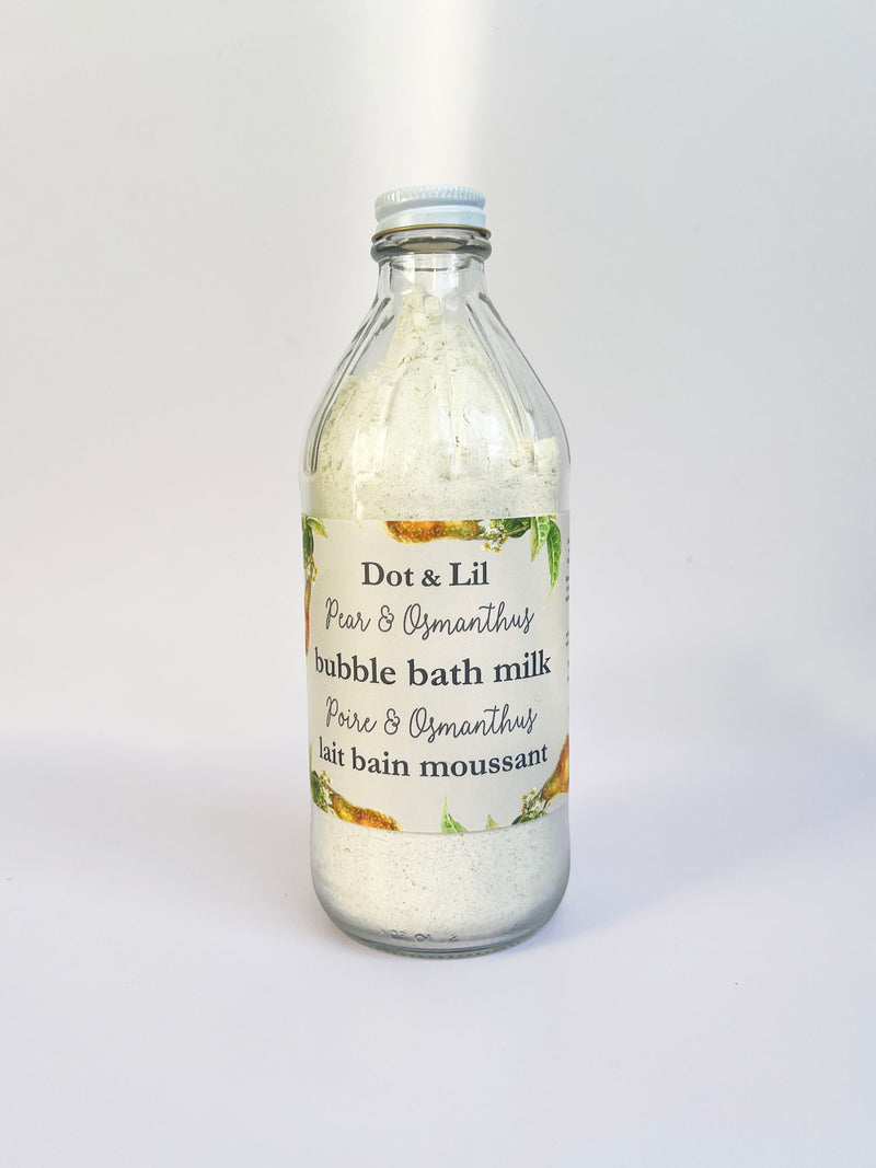 NEW Pear & Osmanthus bubble bath milk