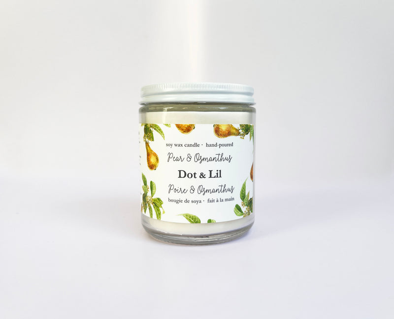 NEW Pear & Osmanthus candle