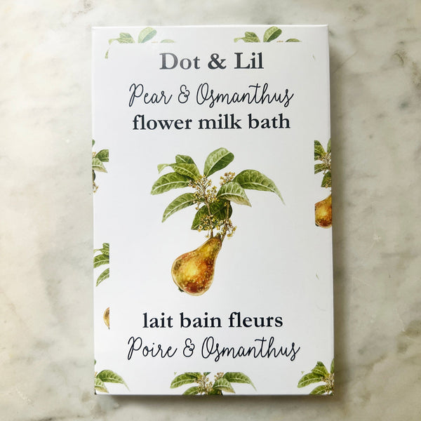 NEW Pear & Osmanthus bath milk sachet