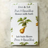 NEW Pear & Osmanthus bath milk sachet