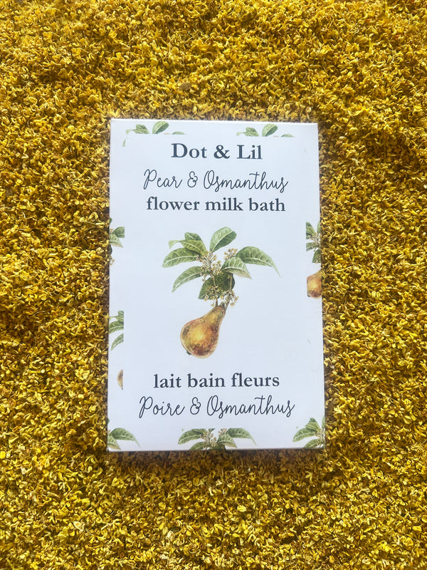 NEW Pear & Osmanthus bath milk sachet
