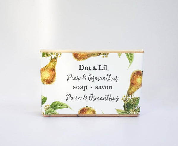 NEW Pear & Osmanthus soap