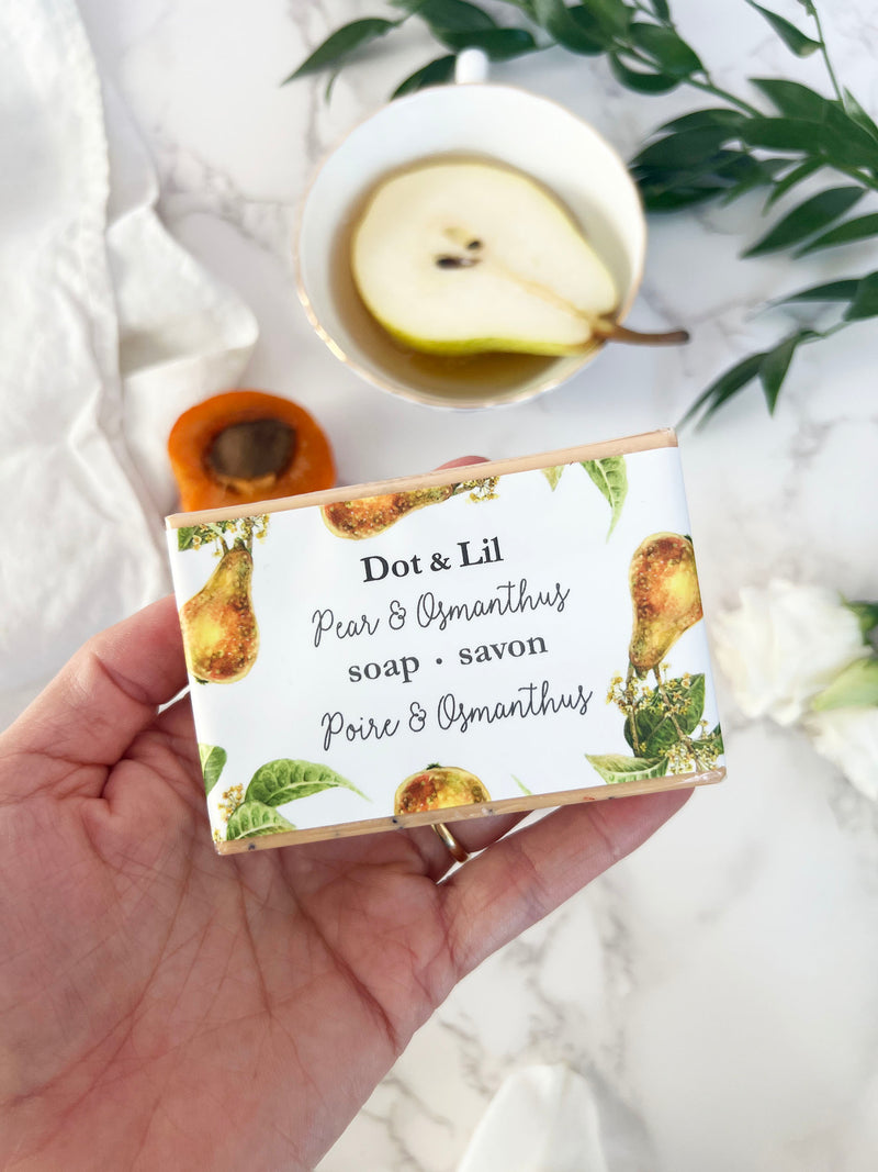 NEW Pear & Osmanthus soap