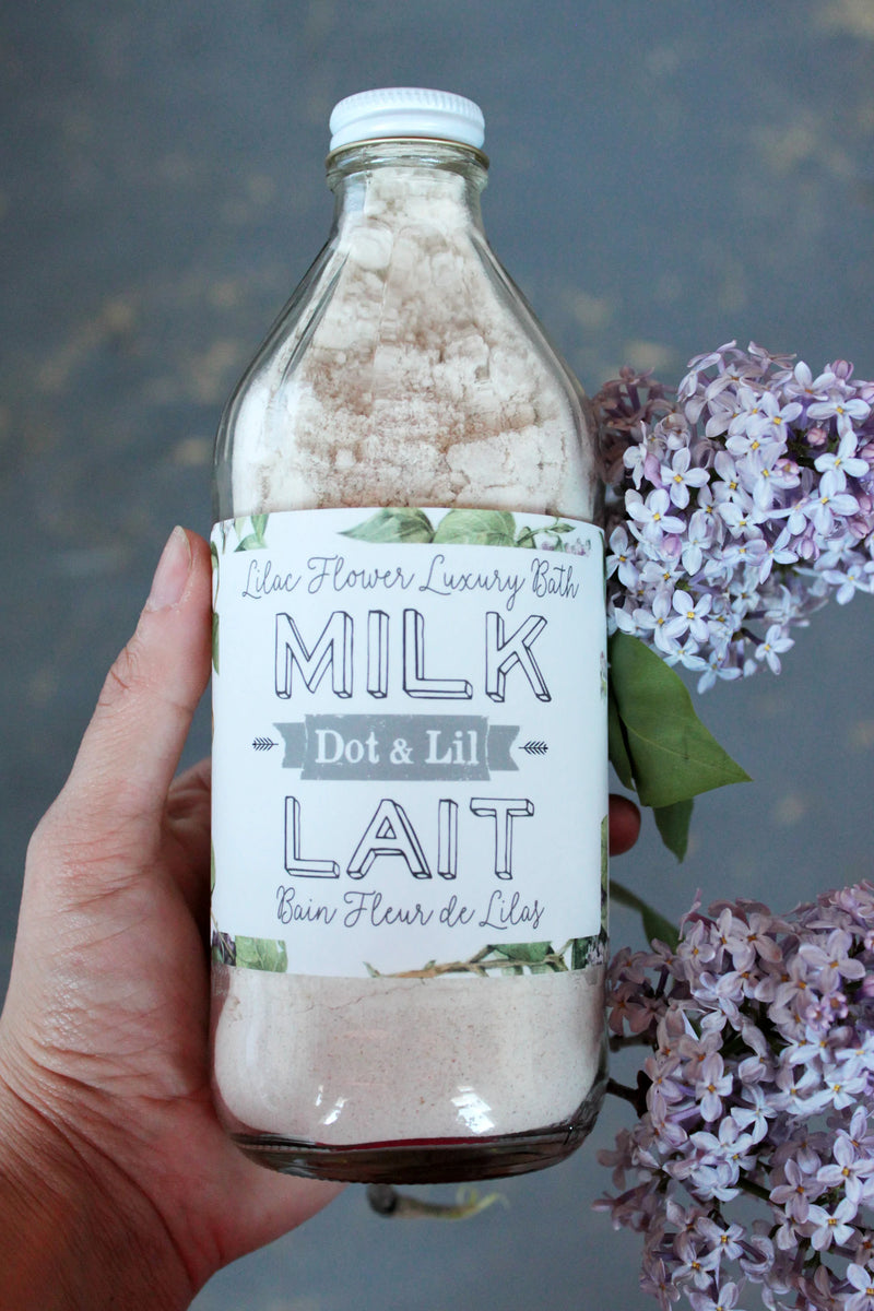 Lilac milk bath