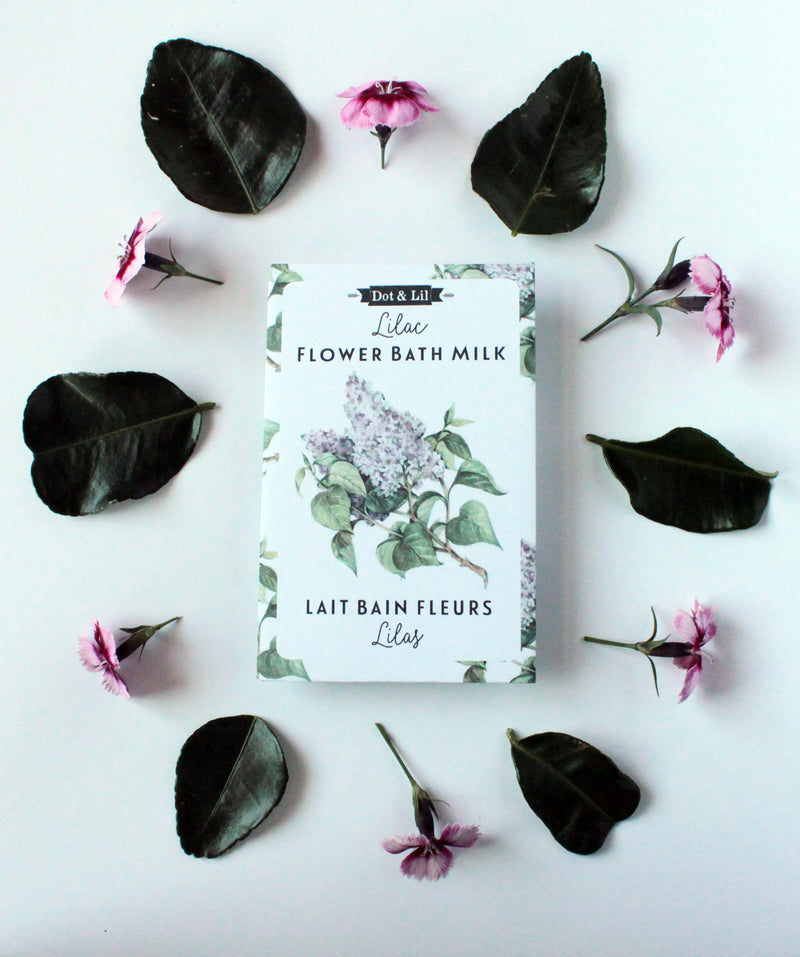 lilac flower bath milk - lait bain fleur sachet lilas