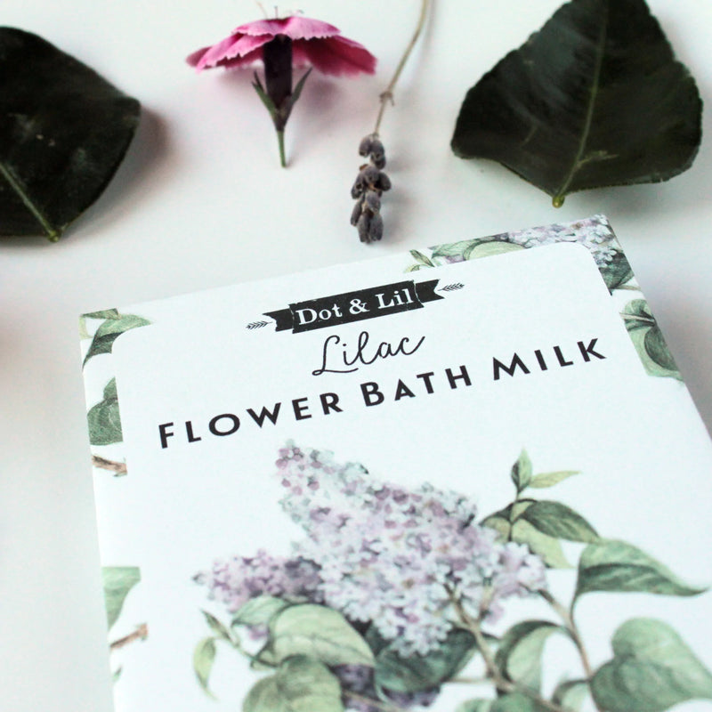 lilac flower milk bath - sachet lait bain fleur lilas