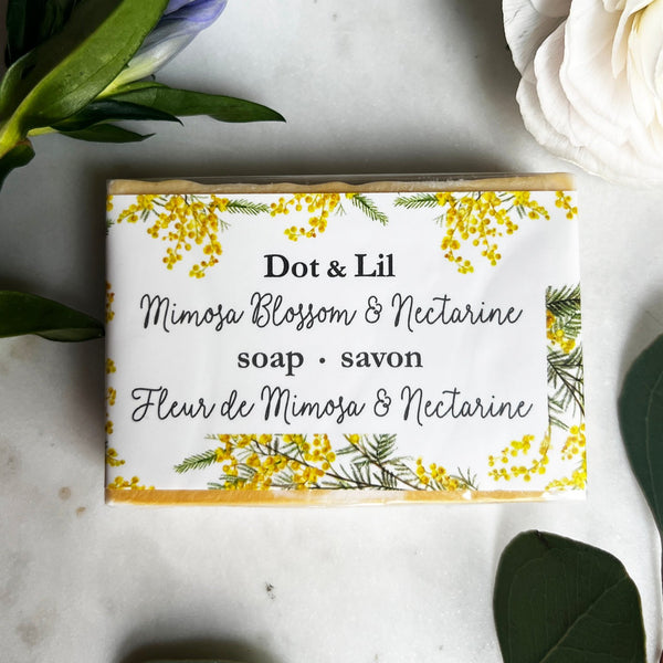 Mimosa Blossom & Nectarine soap