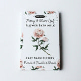 Peony & Olive Leaf flower bath milk sachet